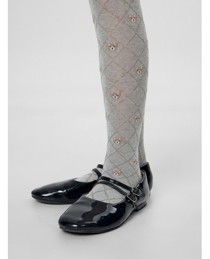 Колготки серый меланж