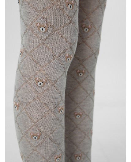 Колготки серый меланж