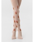 Колготки бежевый меланж