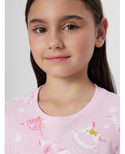 Комплект НГ бантики на розовой сказке