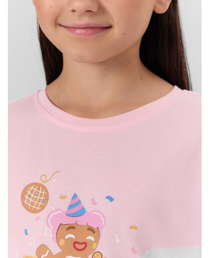 Комплект розовая сказка +печенье на розовом