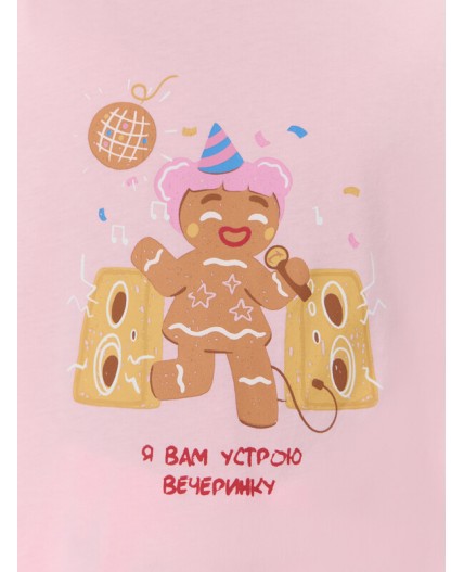 Комплект розовая сказка +печенье на розовом