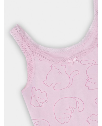 Комплект котики на розовом