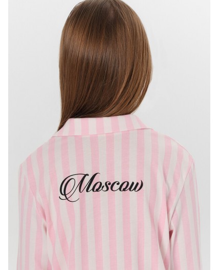 Комплект розовая полоска +Moscow