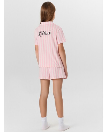 Комплект розовая полоска +Minsk