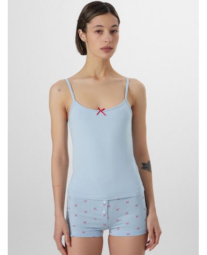 Комплект серо -голубой +бантики на голубом