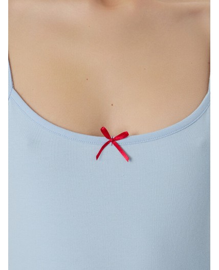 Комплект серо -голубой +бантики на голубом