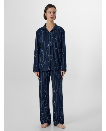 Комплект лошади на синей полоске