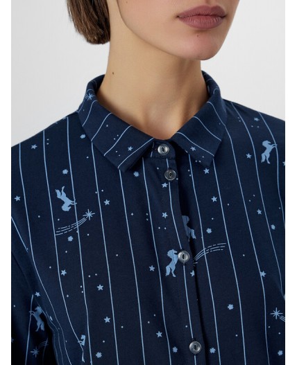 Комплект лошади на синей полоске