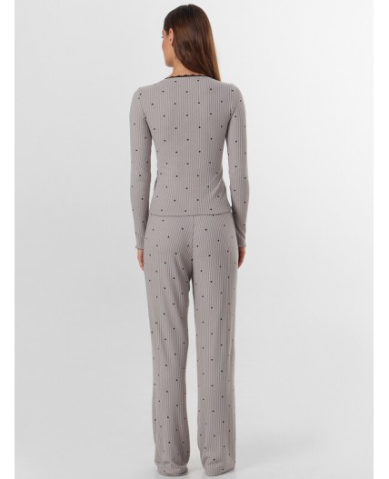 Комплект сердечки на сером