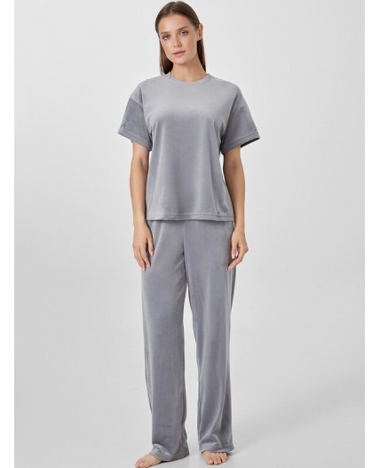 Комплект серебристо -серый