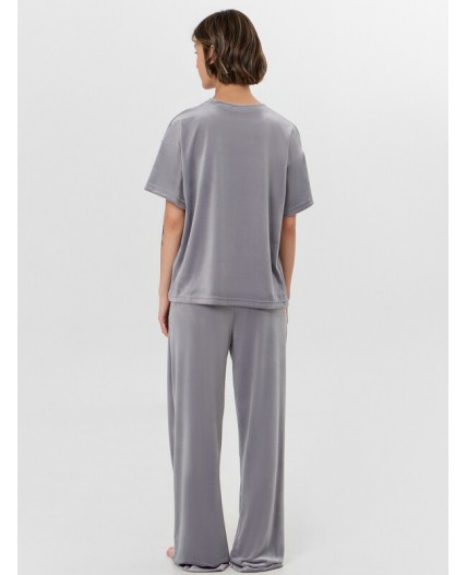 Комплект серебристо -серый