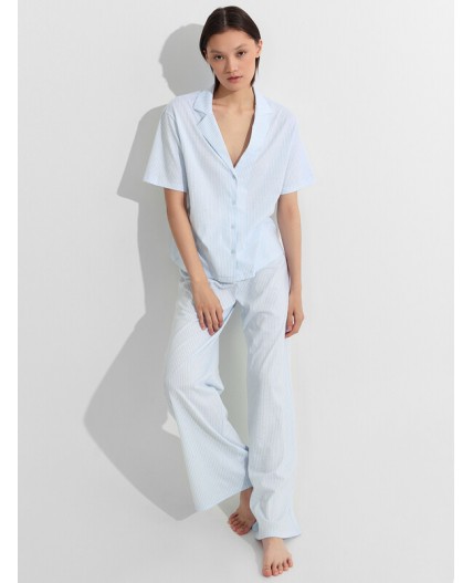 Пижама голубая полоска