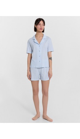 Комплект голубая клетка