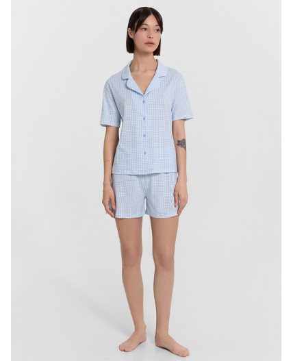 Комплект голубая клетка