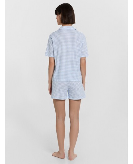 Комплект голубая клетка