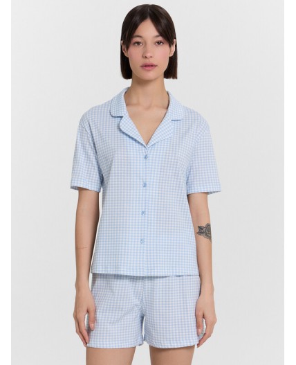 Комплект голубая клетка