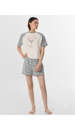 Комплект молочный +лапки на сером