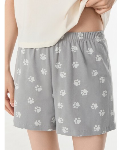 Комплект молочный +лапки на сером