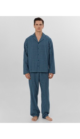 Комплект сине -зеленая клетка