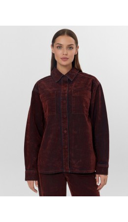 Жакет темная терракота