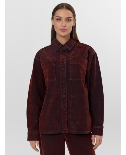 Жакет темная терракота