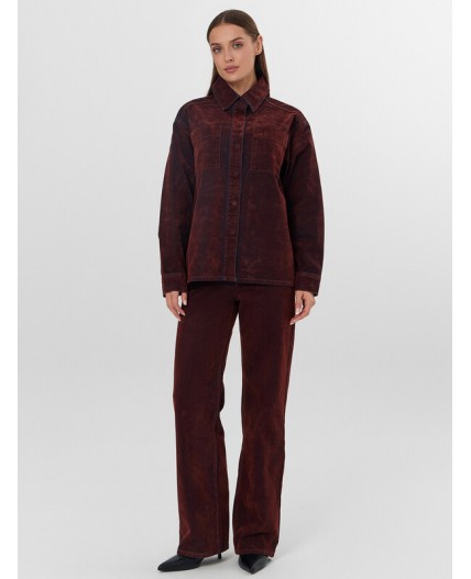 Жакет темная терракота