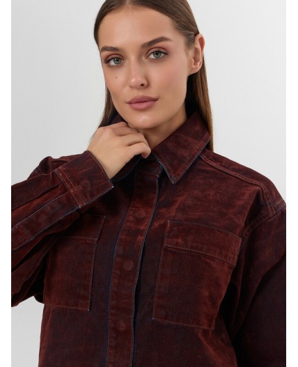 Жакет темная терракота