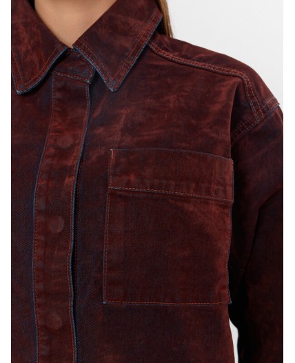 Жакет темная терракота