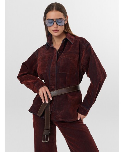 Жакет темная терракота