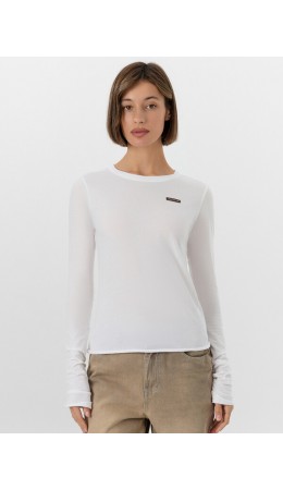 Лонгслив белый