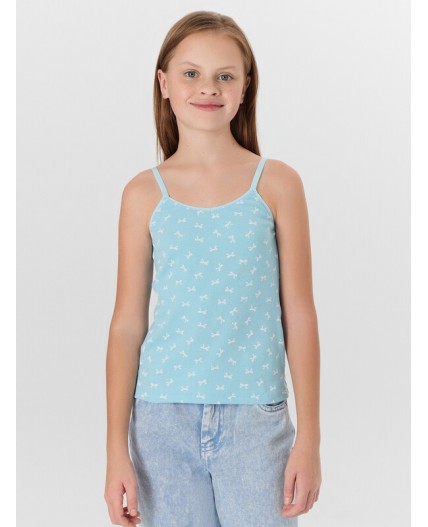 Майка бантики на голубом