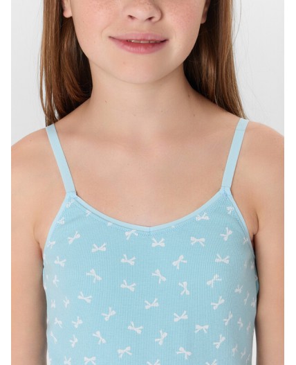 Майка бантики на голубом