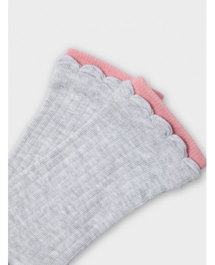 Носки св.сер.меланж /сухая роза