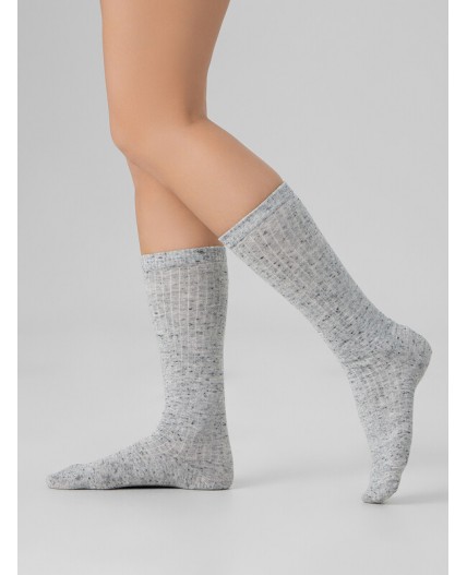 Носки серый меланж