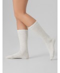 Носки молочный меланж