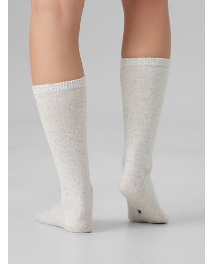 Носки молочный меланж