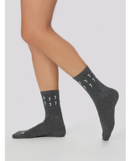 Носки т.серый меланж
