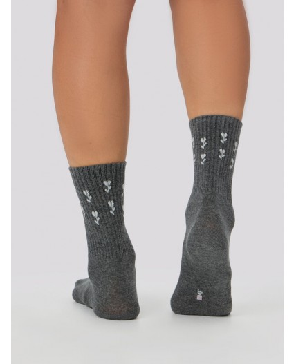 Носки т.серый меланж