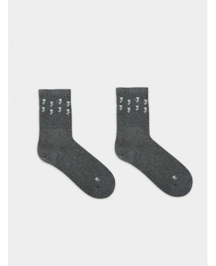 Носки т.серый меланж