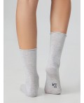 Носки св.серый меланж