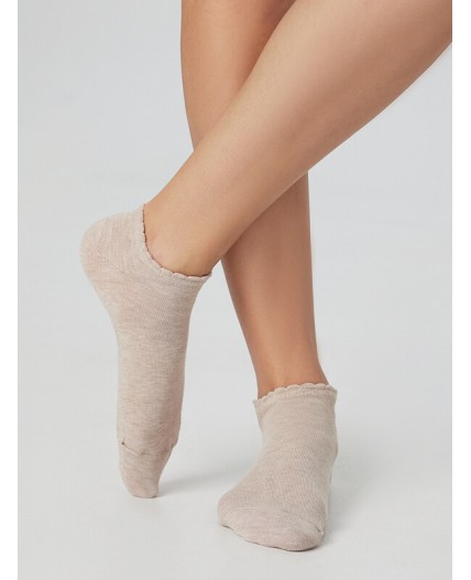 Носки бежевый меланж