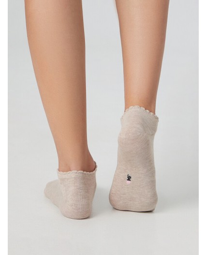 Носки бежевый меланж