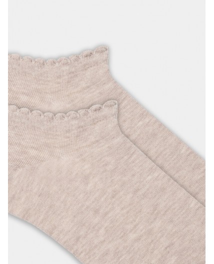 Носки бежевый меланж