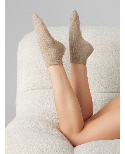 Носки бежевый меланж