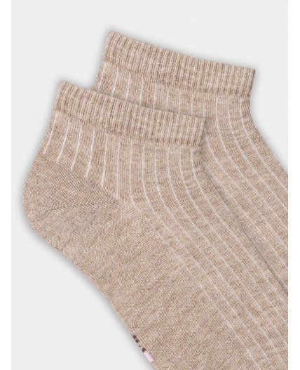 Носки бежевый меланж
