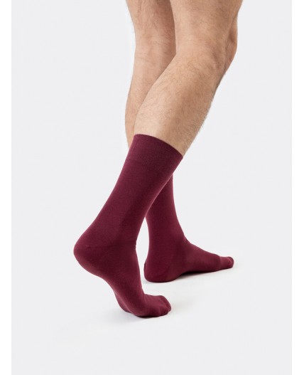 Носки бордовый