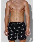 Трусы купальные акулы на черном