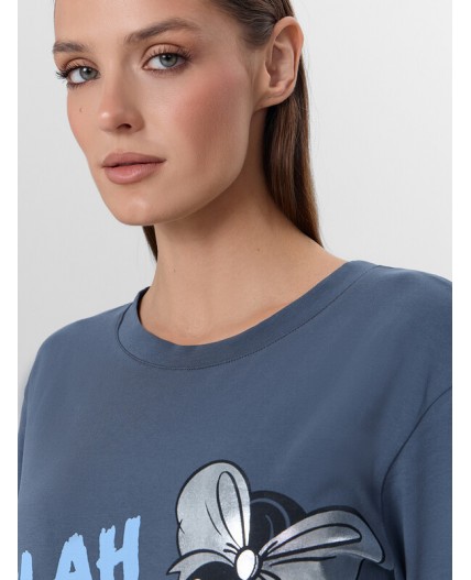 Платье графит +печать