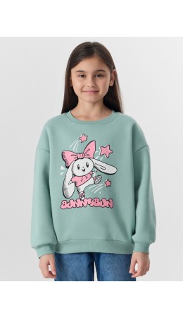 Свитшот шалфей +печать1